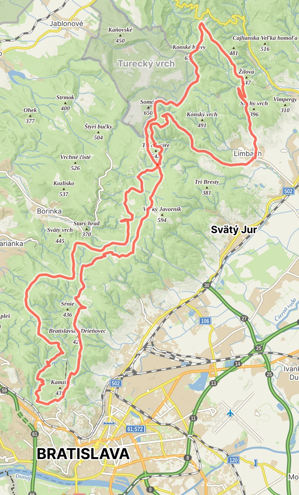 Green Bike Tour – veľký okruh Malými Karpatmi